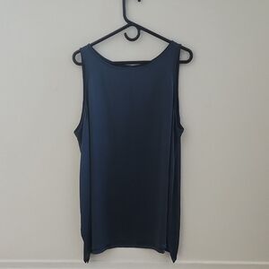 Eileen Fisher Navy Silk Tank Top